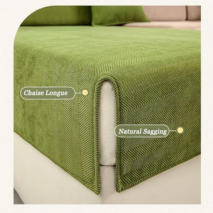 Funny Fuzzy Couch Cover, Chenille Couch Furniture Protector, Funny Fuzzy Couch