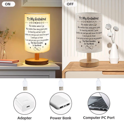ZuEiiDop Grandma Gifts Best Grandma Table Lamp Mothers Day Birthday Gifts for Grandmas Granny Nana Mimi Gigi Grandmother Gift from Granddaughter Grandson Grandparent Day Gift for Grandmas Bedside Lamp