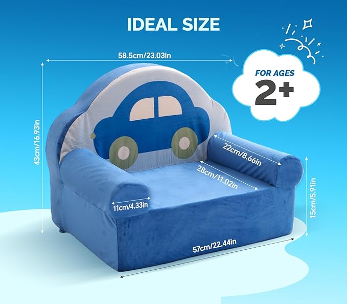 Snuggly Toddler Chair, Soft Kids Sofa