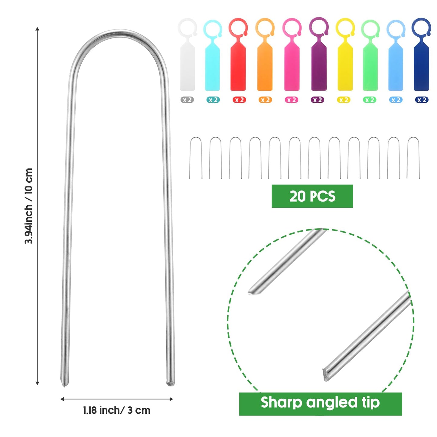 Geosar 10 Pcs 9 Inch Chicken Wire Cloche Plant Protector Cover Metal Garden Cloche Netting Protection Cages Vegetables Flowers with Garden Stakes Avoiding Chicken Rabbit Squirrels Birds (Green)