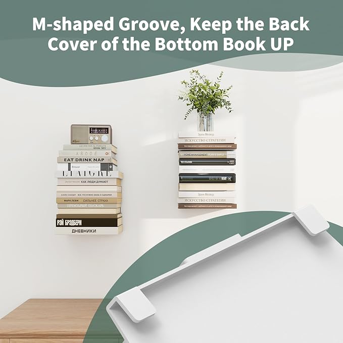 Mefirt Invisible Floating Bookshelves
