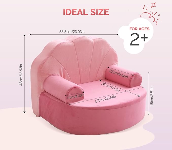 Snuggly Toddler Chair, Soft Kids Sofa