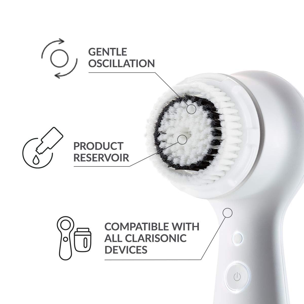 Clarisonic Sensitive Facial Cleansing Brush Head Replacement for Mia 1, Mia 2, Mia Fit, Alpha Fit, 2 Count