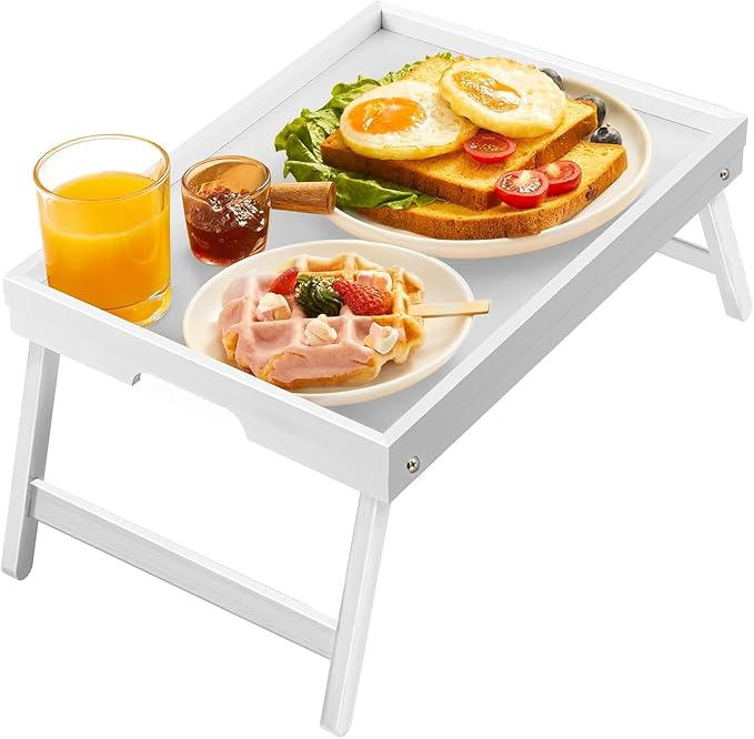 Bamboo Bed Tray for Breakfast, Snack Table