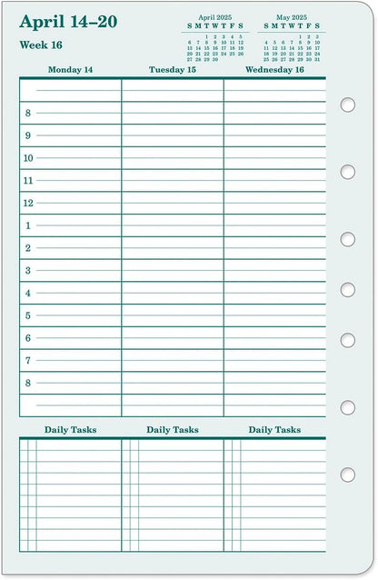 FranklinCovey - Original Weekly Ring-Bound Planner (Classic, Apr 2025 - Mar 2026)