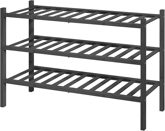 Kitsure Bamboo Wooden Shoe Rack