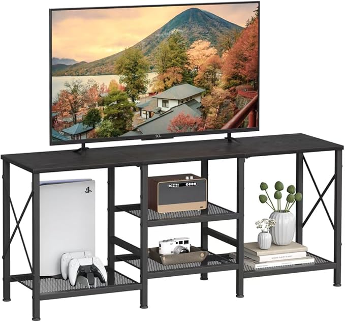 JARHETUN TV Stand for 55 Inch TV, Entertainment Center