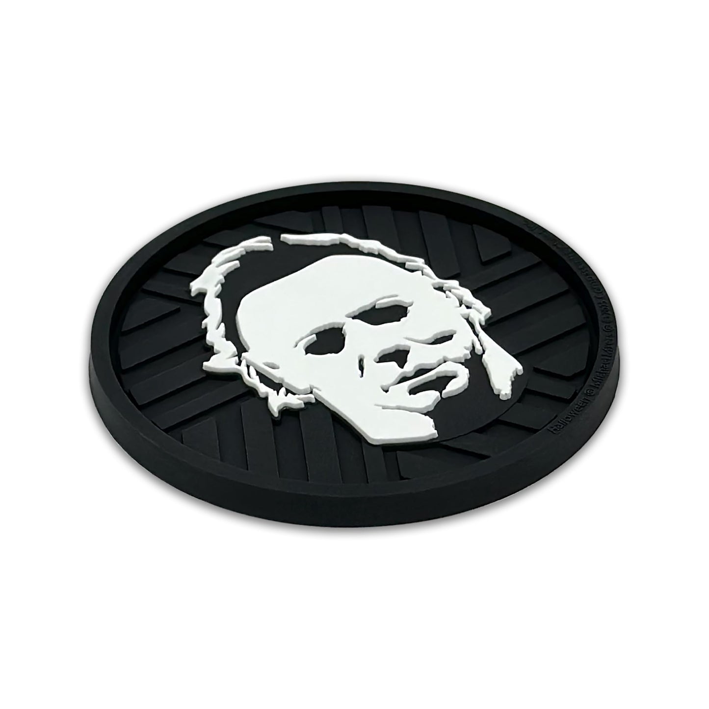 NJECT Officially Licensed Michael Myers Halloween Automotive 3D Textured Silicone Coasters (2.6" Diameter) | Universal Fit for All Cars, Trucks, SUVs & More | Non-Slip Durable | Set of 2