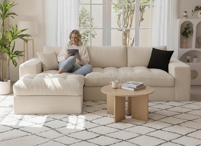 105" Convertible Sectional Couch