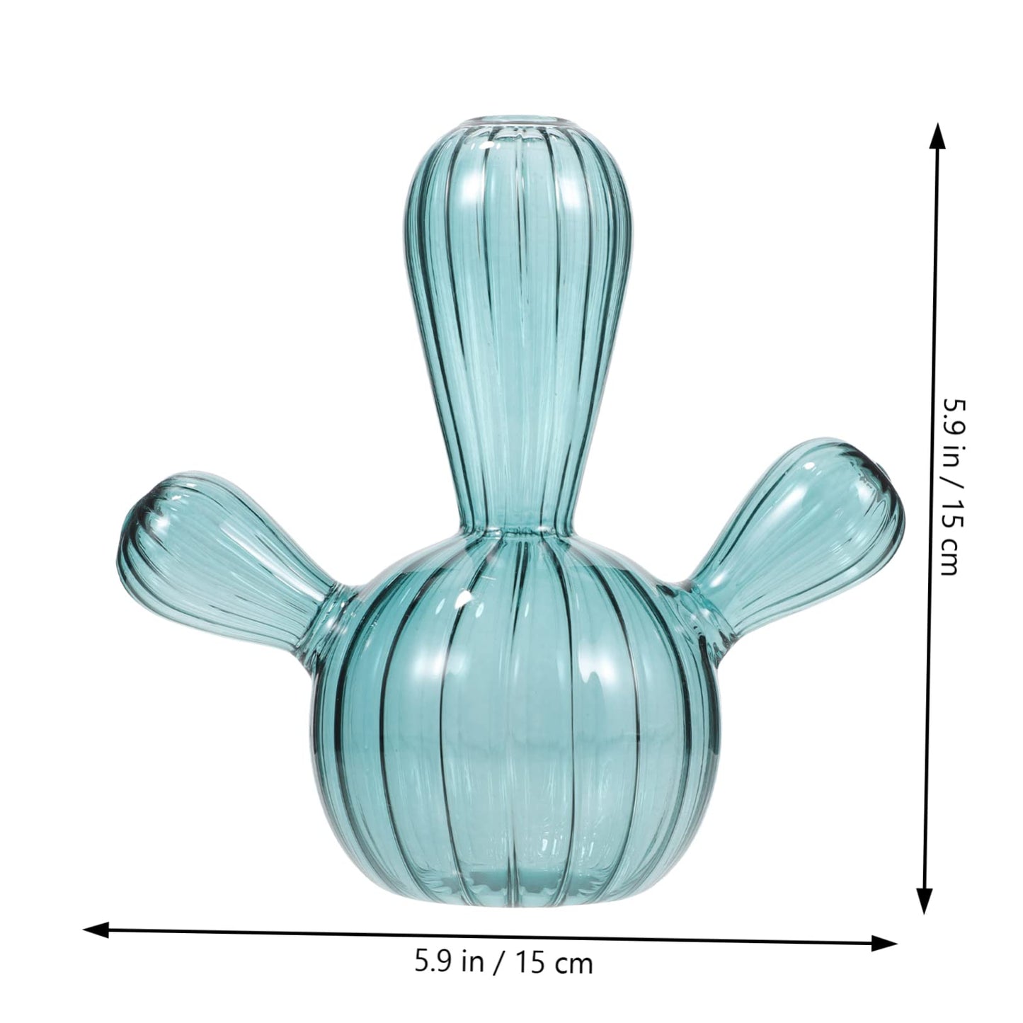 Bottle Decoration Cactus Shape Container Hydroponic Flower Bottle Hydroponic Plant Vase Cactus Terrarium Holder Cute Succulent Pots Mini Planter Pots Glass Hydroponics