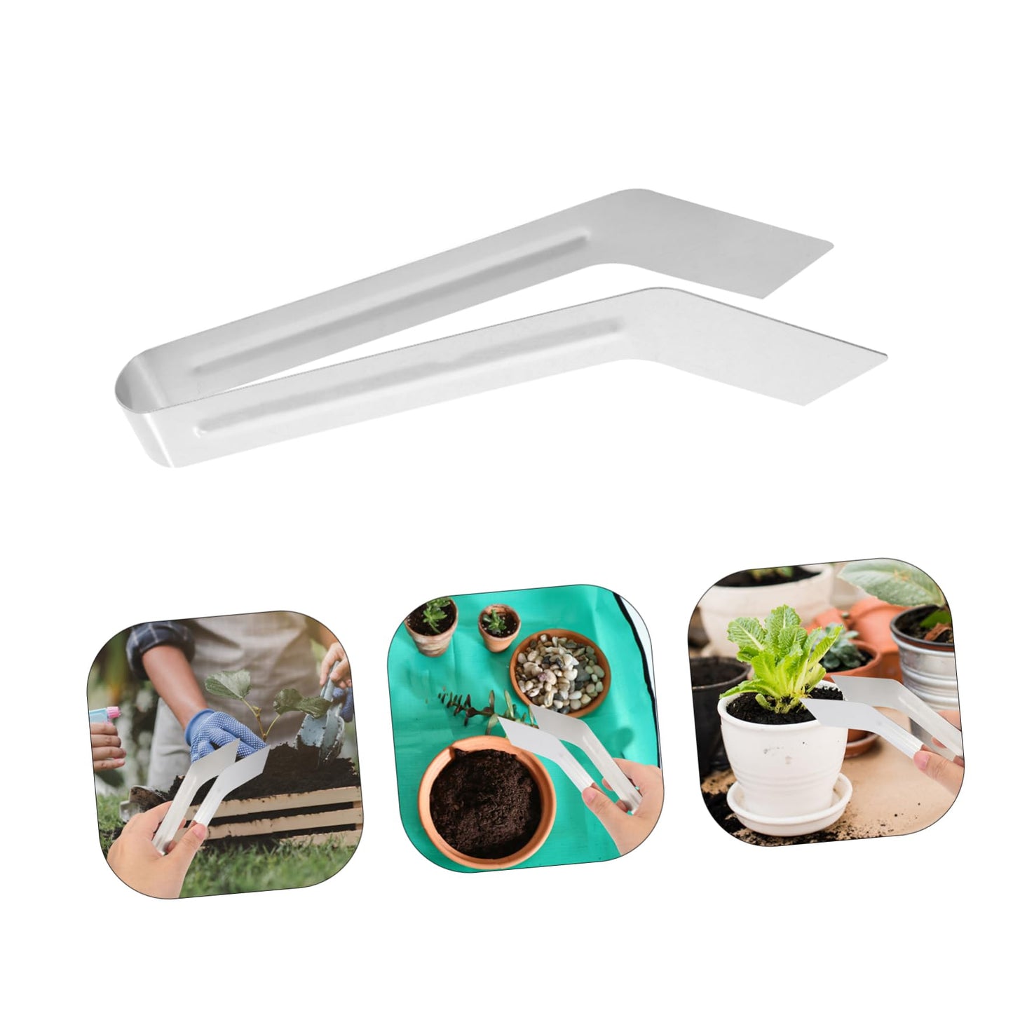 IWOWHERO Multi-use Plants Supplies for Plants Remove Transplant Portable Small Tongs