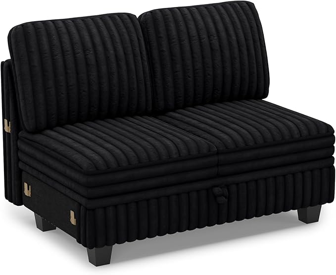 Belffin Corduroy Fabric Loveseat Module