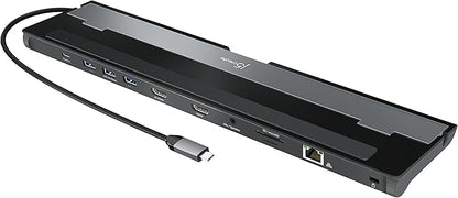 j5create USB-C Dual HDMI Docking Station (10-in-1), 4K + 1080p Dual HDMI Display, 5Gbps USB-A x3, SD Card Reader, PD 100W, RJ45 Ethernet, Combo Audio Jack, for MacBook and Windows Laptop (JCD542)