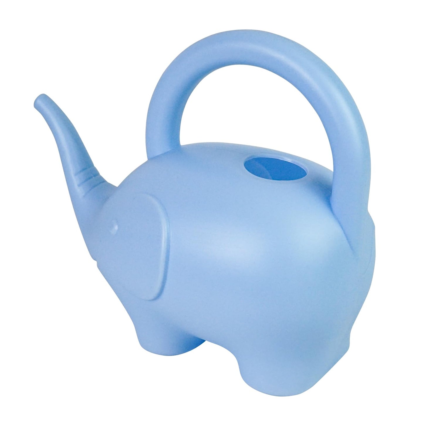 Luwint Elephant Watering Can 1 Quart, Long Spout Small Watering Can for Indoor Plants, Lightweight Outdoor Watering Pot with Comfortable Handle, Blue