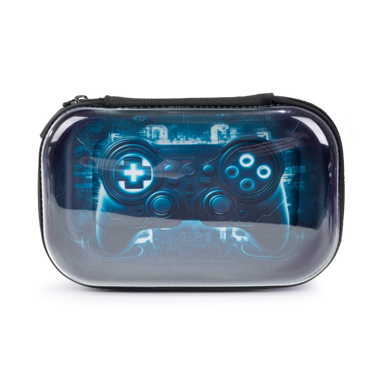 ZIPIT Clear Top Pencil Case for Kids, Durable Pencil Box for School, Large Capacity Stationery Organizer Box, Gaming