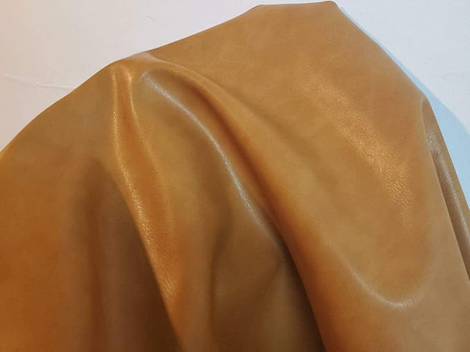 NAT Leathers | Caramel Light Tan Nude Beige Soft Faux Vegan Leather PU {Peta