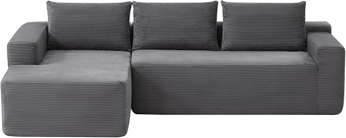 97" Cloud Sectional Couch, Modern Modular Sectional Sofa