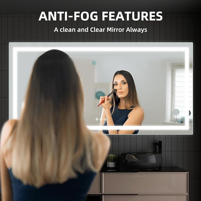 72x36 Inches LED Bathroom Mirror
