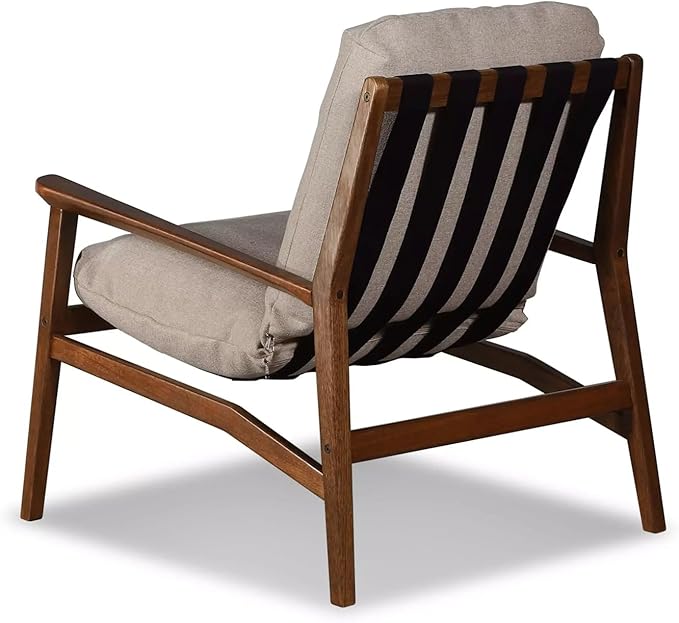 Grain Wood Furniture Solid Wood Mid Century Lounge Chair