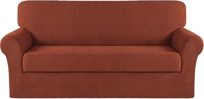 Turquoize Stretch Sofa Slipcover 2 Pieces Sofa Cover Couch Cover