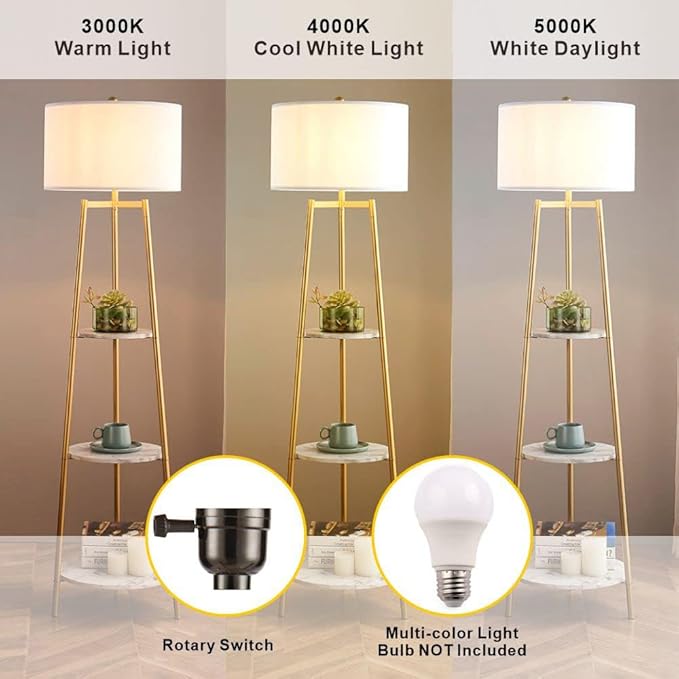 ROSEN GARDEN Floor Lamp, Standing Reading Light