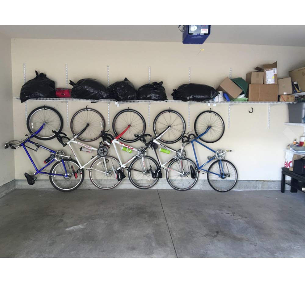 AIYoo Heavy Duty Bike Hook for Garage Ceiling, 6 PCS Garage Storage System Hooks Loading Capacity 100 LBS, Large Screw Bike Hooks for Garage Wall and Garage Ceiling, Outdoor String Lights Plants hooks