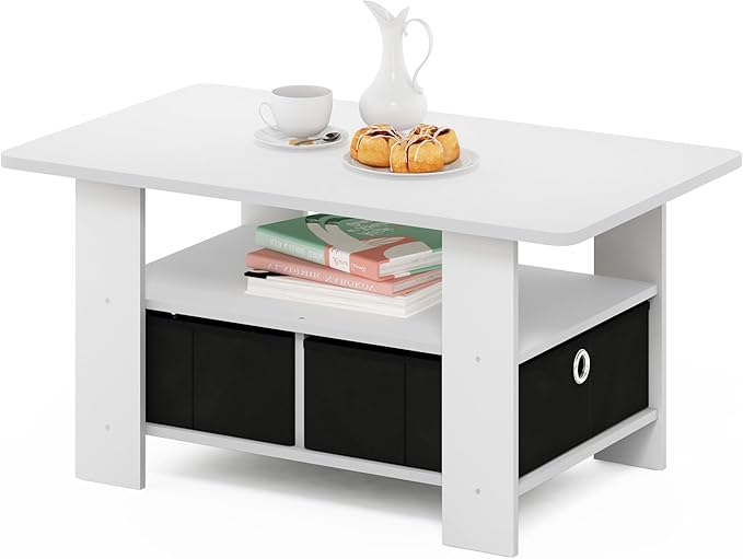 Furinno Andrey Coffee Table, Small Modern Center Table
