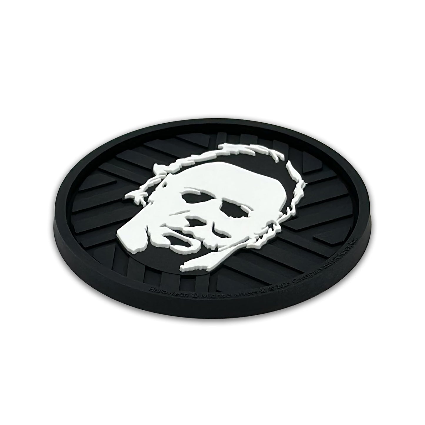 NJECT Officially Licensed Michael Myers Halloween Automotive 3D Textured Silicone Coasters (2.6" Diameter) | Universal Fit for All Cars, Trucks, SUVs & More | Non-Slip Durable | Set of 2