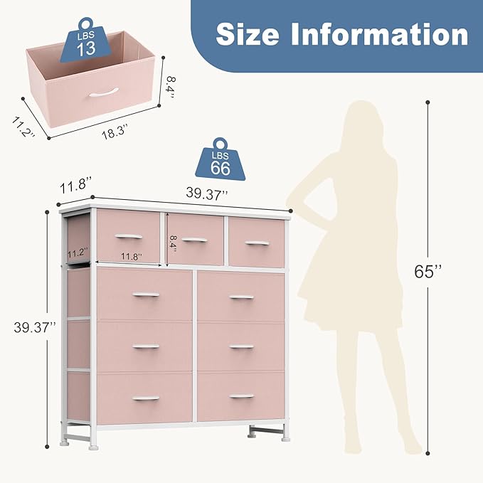 DUMOS Dresser for Bedroom, Storage Organizer