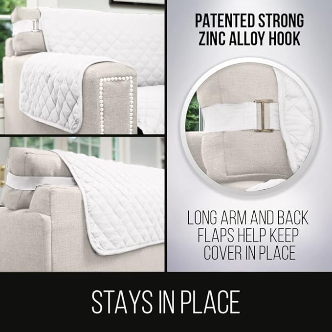 Sofa Shield® Couch Slip Covers for Dogs, Reversible Furniture Protector