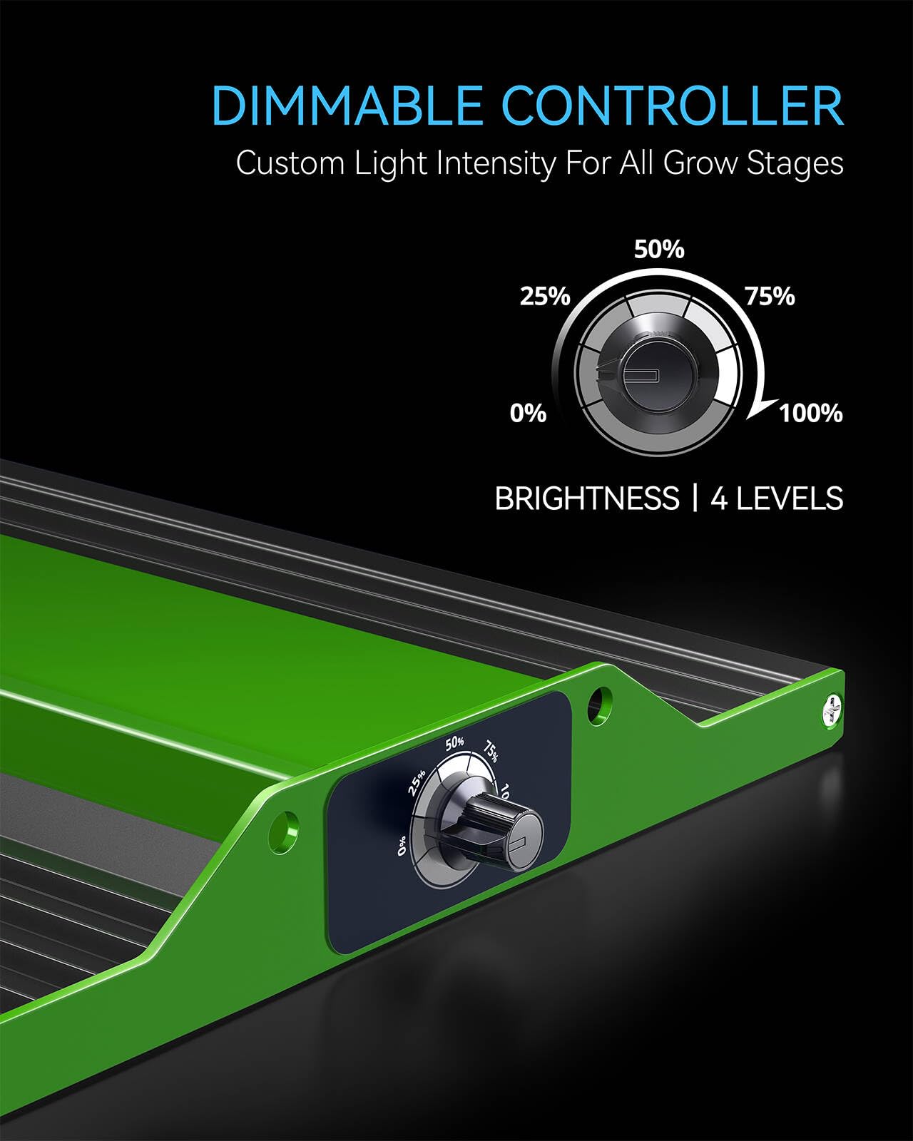 MELONFARM Grow Tent Complete Setup, 100W Full Spectrum LED Grow Light & 32"x32"x63"Grow Tent Bundle, 4" Efficient Airflow Ventilation System with Soundproof Duct Connector