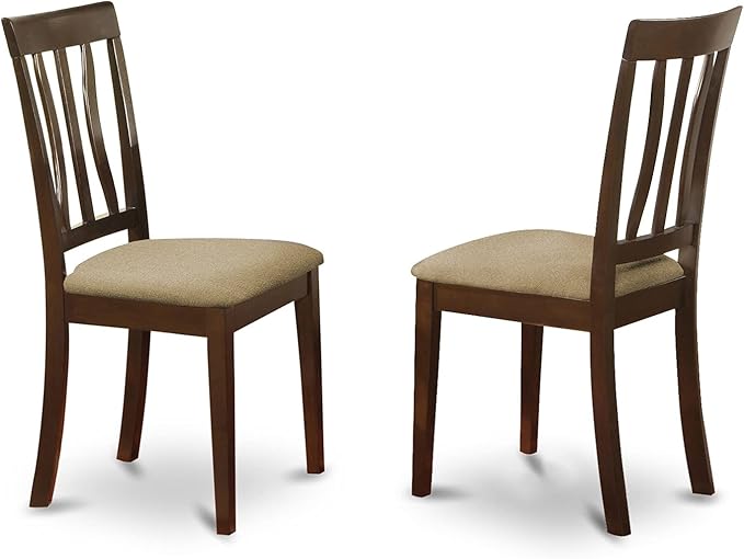 East West Furniture ANC-CAP-W Antique Dining Room Chairs