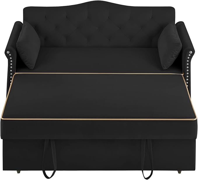 Auvsoce 57'' Convertible Sleeper Sofa Bed