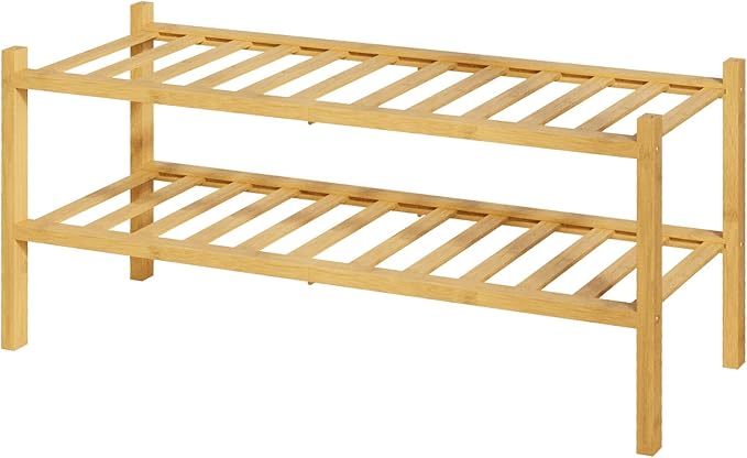 Kitsure Bamboo Wooden Shoe Rack