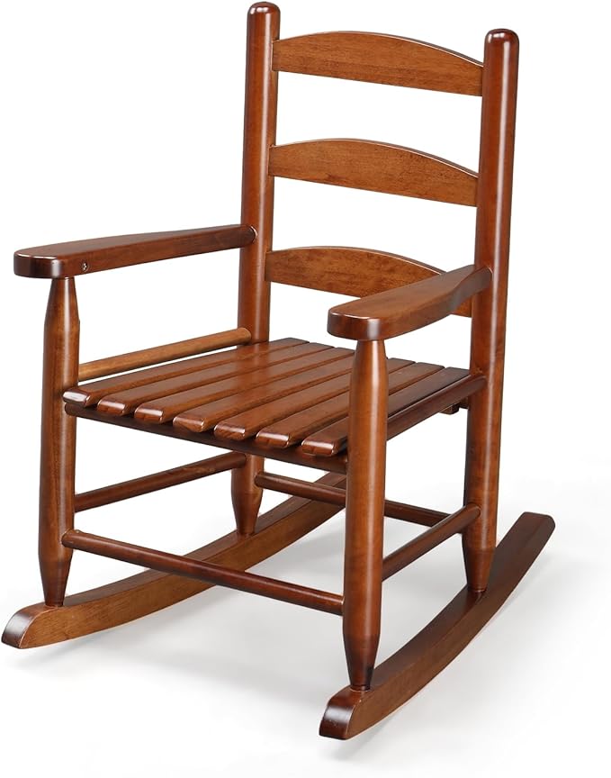 JOYMOR Outdoor Wooden Rocking Chair