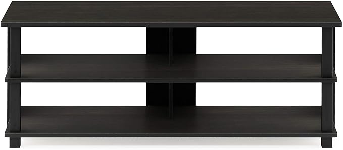 Furinno Sully 3-Tier Stand for TV up to 48 Inch, Espresso/Black