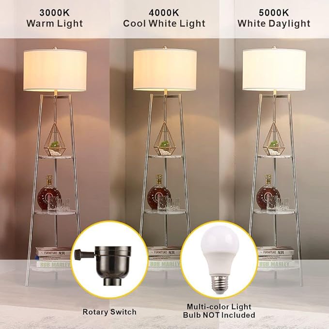 ROSEN GARDEN Floor Lamp, Standing Reading Light