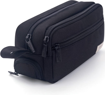 HVOMO Large Pencil Case High Capacity Holder Box Storage bag Desk Organizer Marker Pouch Pen For Middle School Office College Adult Girl and Boy(Black)