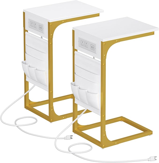 TUTOTAK C Shaped End Table