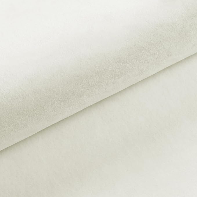 VEELIKE Self Adhesive Off-White Velvet Drawer Liner