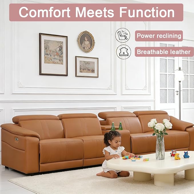 Power Recliner Sofa Set, Reclining Sectional Sofa Couch