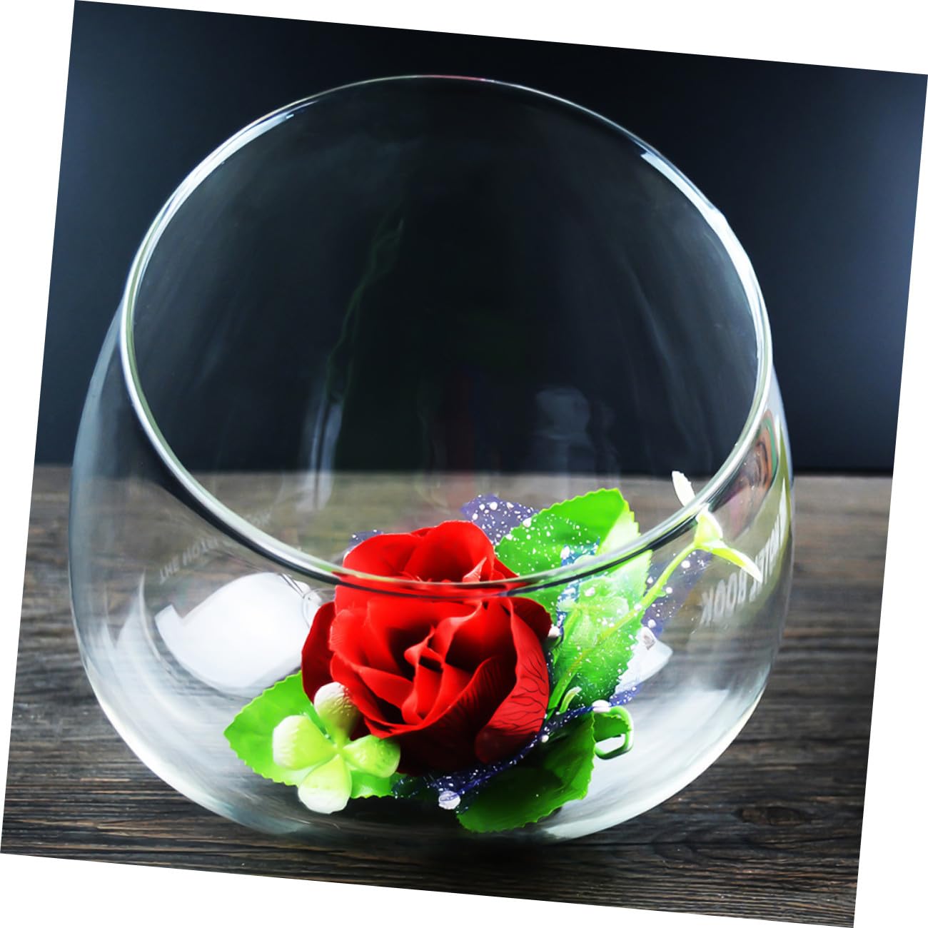 SECFOU 3pcs Slant Cut Micro Landscape Glass Bottles Ecological Terrarium Jar Plant Holder for Succulent Desktop Home Décor