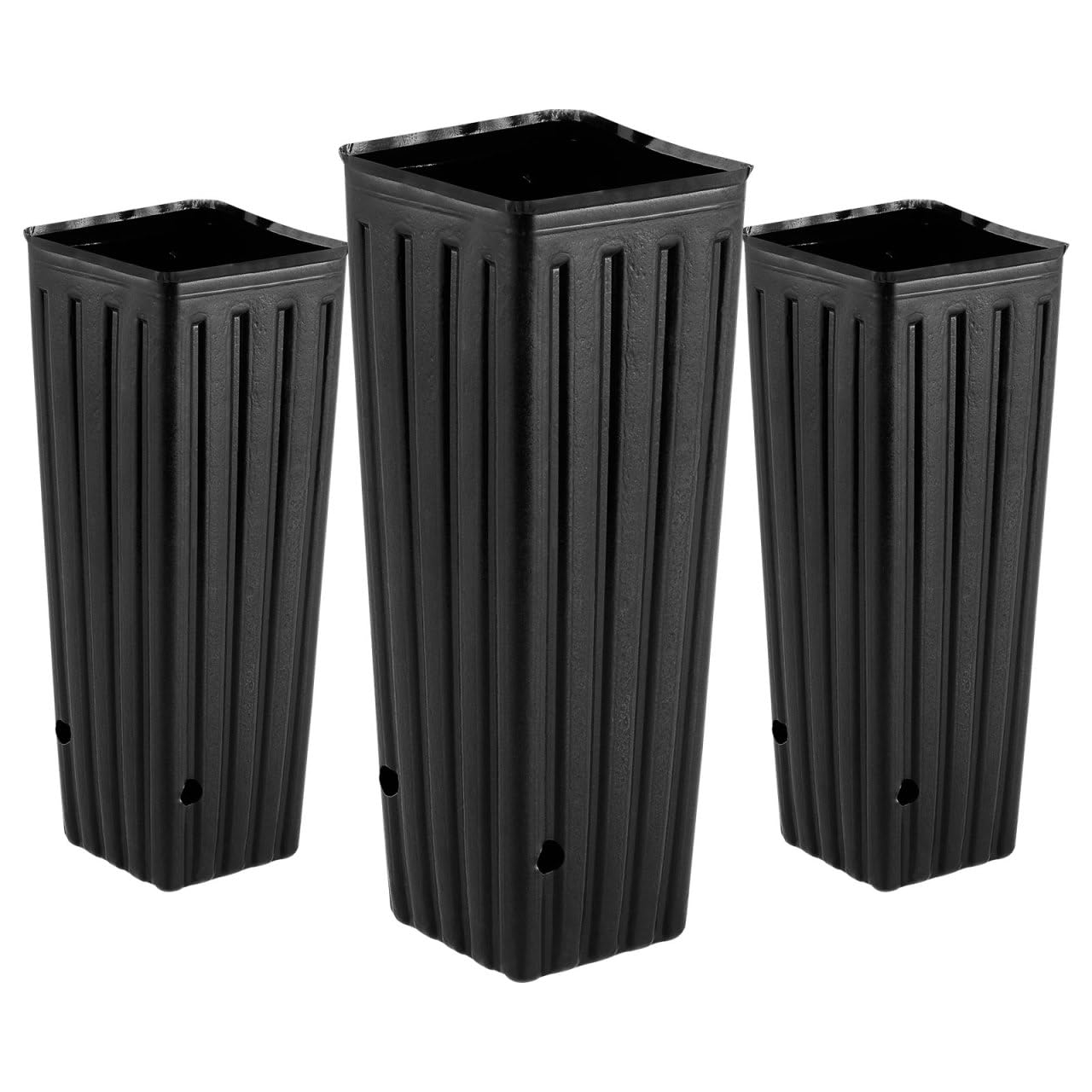 Yardwe 50pcs Deep Tree Pots, 11.2” Citrus Grow Bags Plastic Planting Pots with Holes for Indoor & Outdoor Plants, Vegetables, Fruits