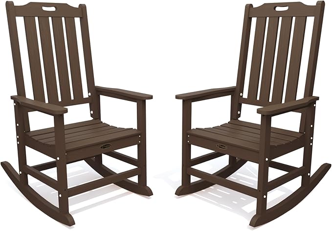 THOEOE Oversized Rocking Chair Set of 2, Outdoor Rocking Chair