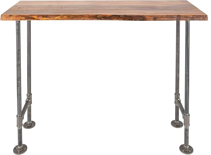 Restore by Pipe DÉCOR Live Edge Wood Console Table 48 in. x 16 in. x 34 in.