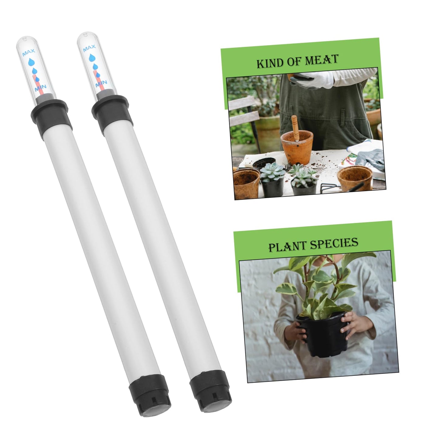 Housoutil Plant Level Indicators 2pcs Water Level Gauge Buoy Plant Water Reminder Weatherproof for Use