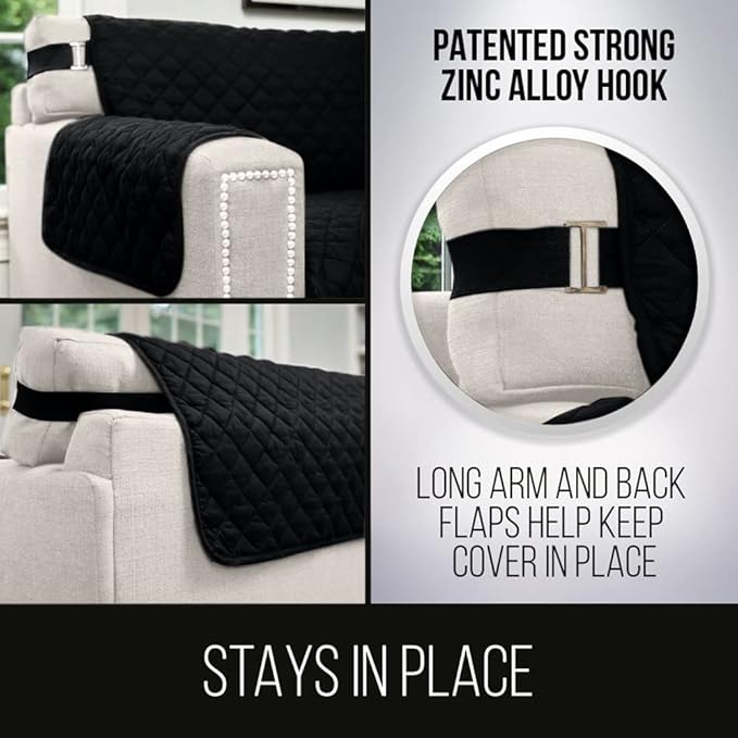 Sofa Shield® Couch Slip Covers for Dogs, Reversible Furniture Protector