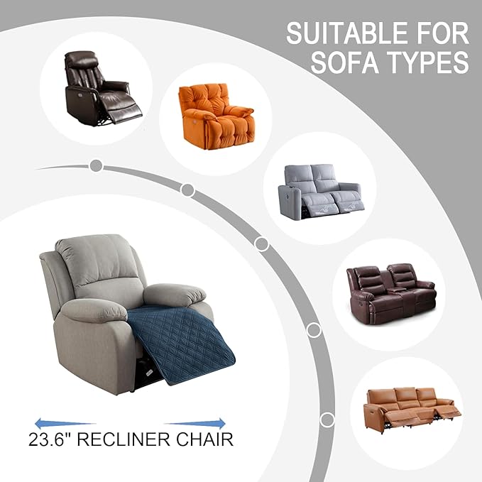 Genina Waterproof Recliner Chair Covers, Recliner Cover