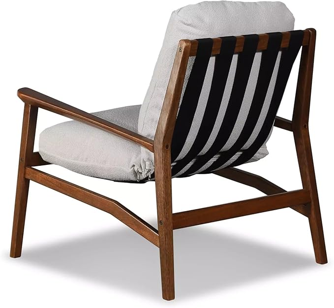 Grain Wood Furniture Solid Wood Mid Century Lounge Chair