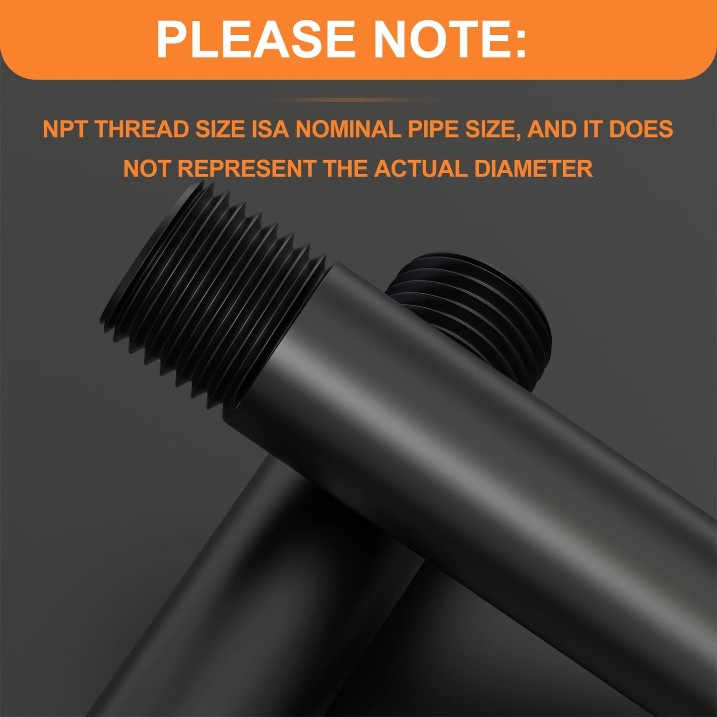 GASHER 12Pcs 1/2 Inch MNPT PVC Male Pipe Thread Sprinkler Head Pipe Riser Extension for Lawn Irrigation System,Length 6 Inch